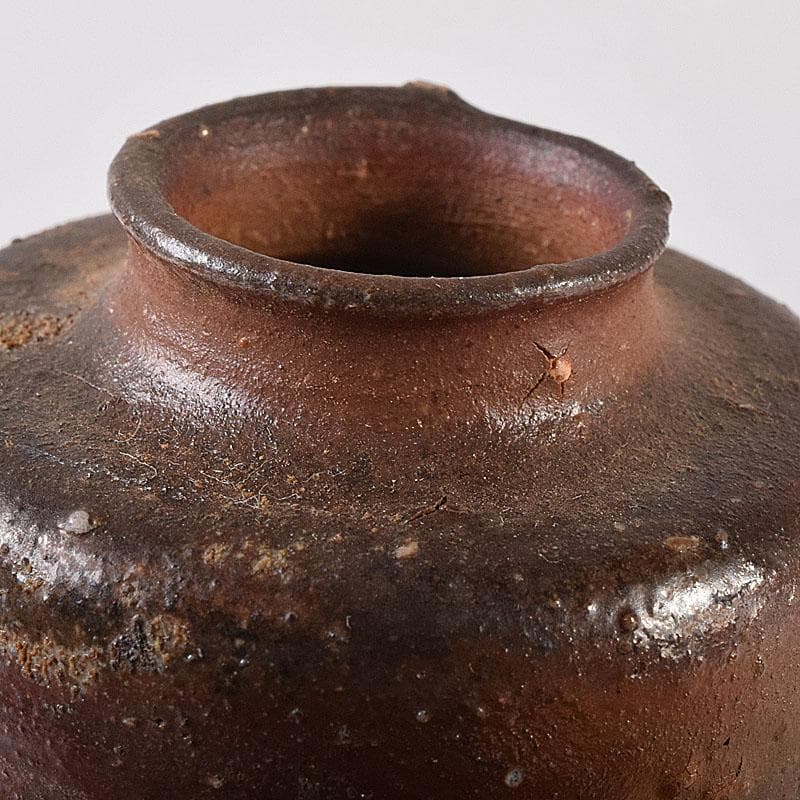 茶道具 備前焼 小西陶古作 茶入 仕覆付 共箱 V 7998 - メルカリ