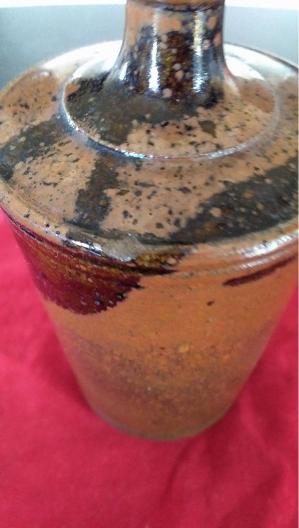 丹波焼 蝋燭徳利 花器 瀬戸焼 古道具 酒器 流掛