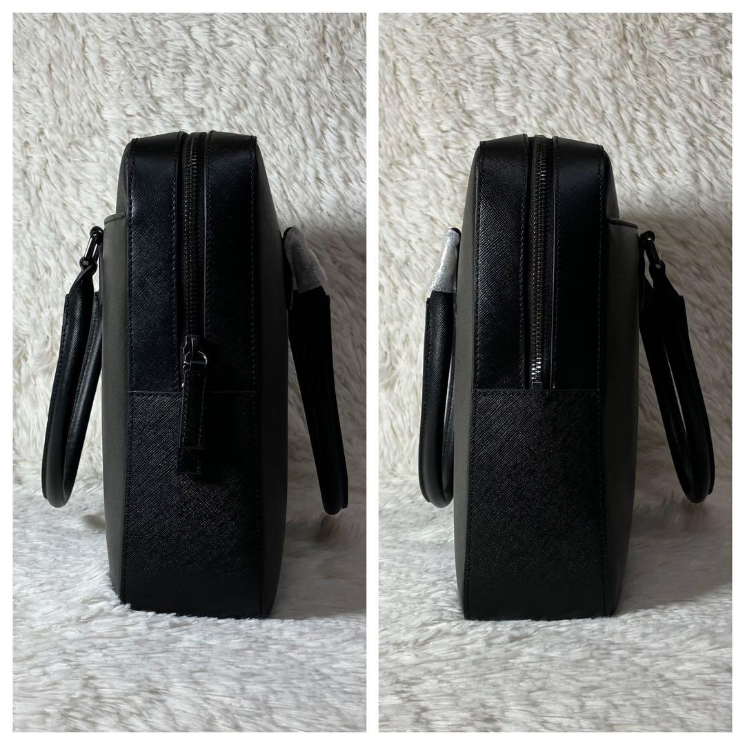 ほぼ未使用 サヴィルロー ビジネスバッグ インナーバッグ レザー 本革 ブラック