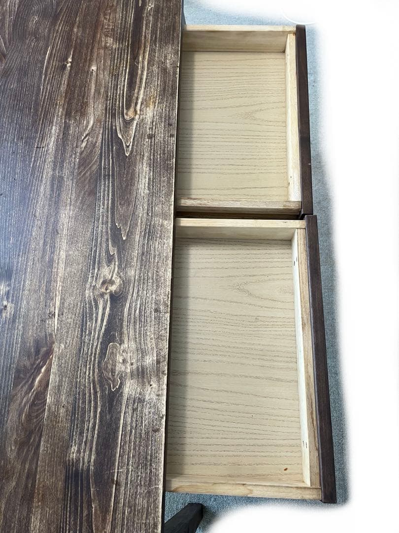 アクタス購入ウォールナットダイニングテーブル１２０センチ引き出し付き