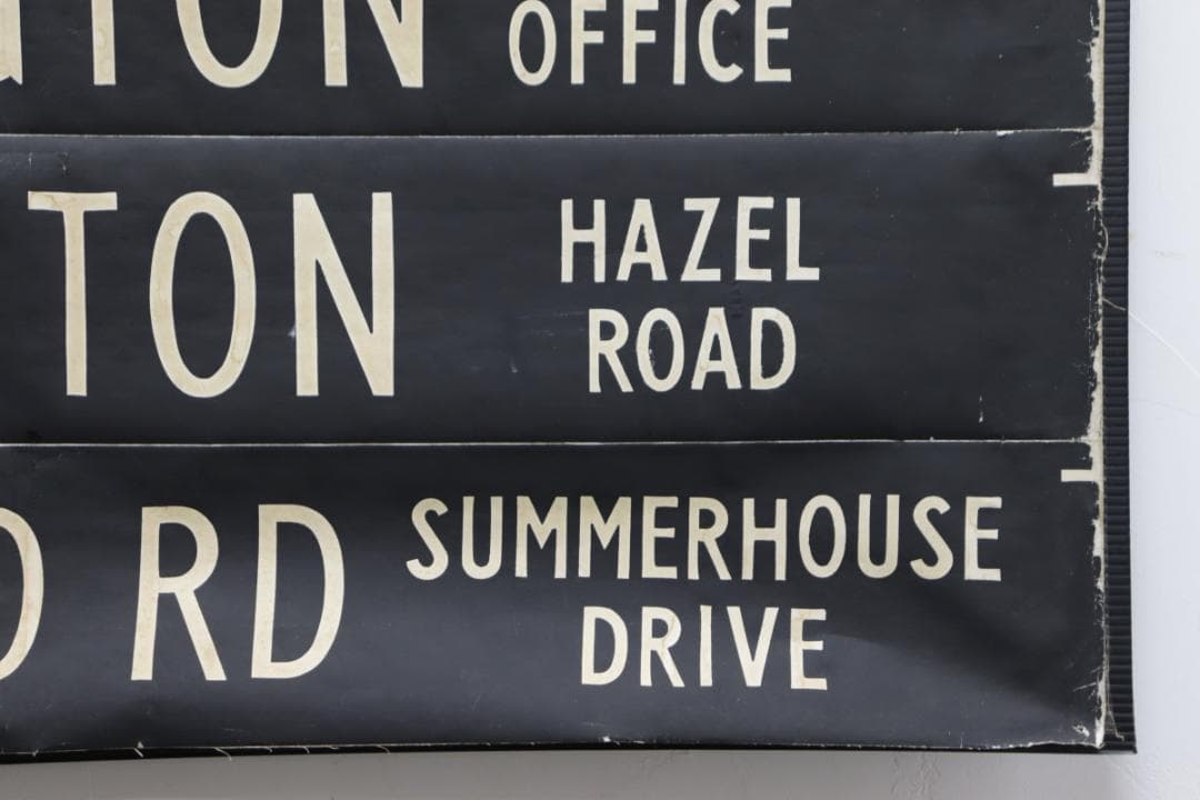 英国 イギリス ヴィンテージ バスロール サイン ポスター オブジェ