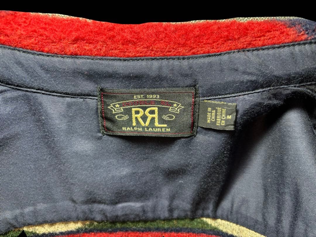 RRLオーバーシャツ ジャガード ネイティブ柄 2022AW Mサイズ 美品