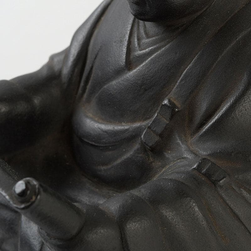 仏教美術 古銅 人物座像 仏像 置物 C 9510