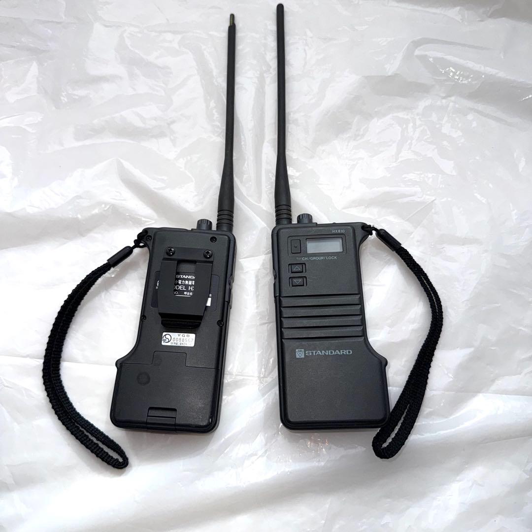 値下]STANDARDトランシーバー 2台HX810 マイクスピーカー充電器付