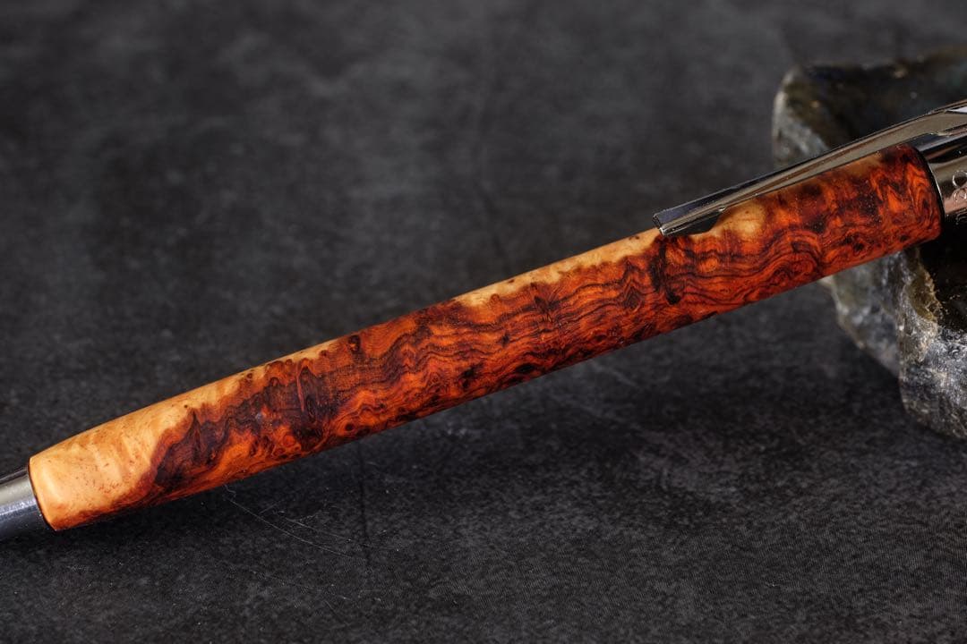 PG5木軸カスタム0213 高村杢工房 製図用シャープペンシル 極上花梨瘤