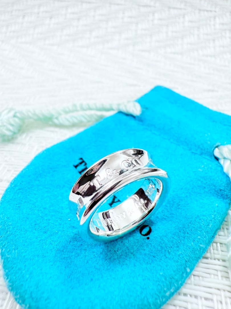ティファニー　ナローリング　指輪　10.5号　研磨済み　1837 TIFFANY