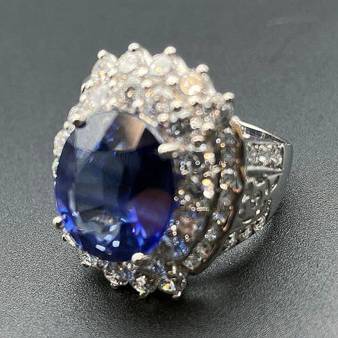 mimiスリランカ産 天然ブルーサファイア9CTサファイアSV925 指輪