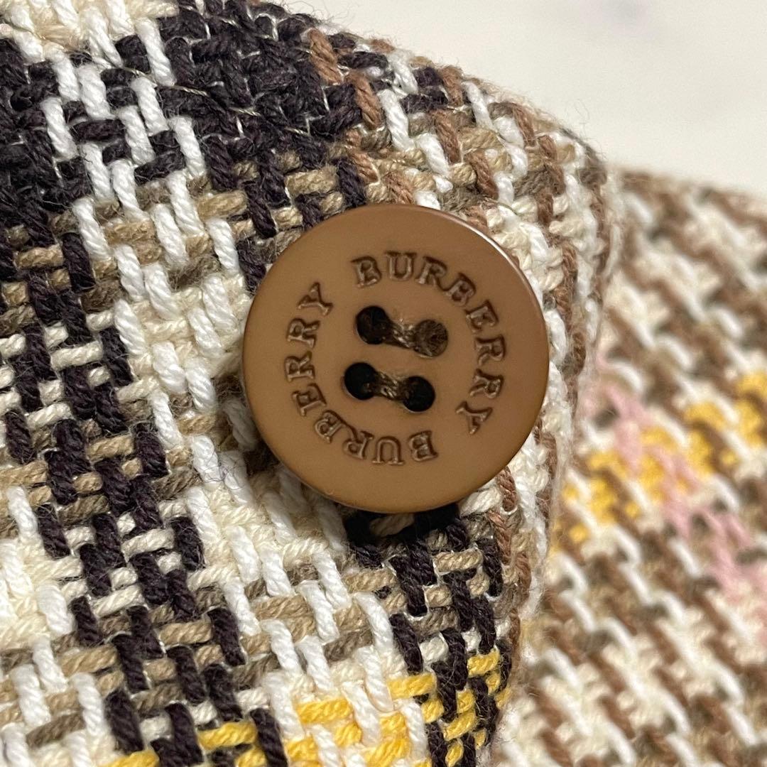 美品♪バーバリーロンドン ツイード ラップスカート 巻きスカート ベルト 36