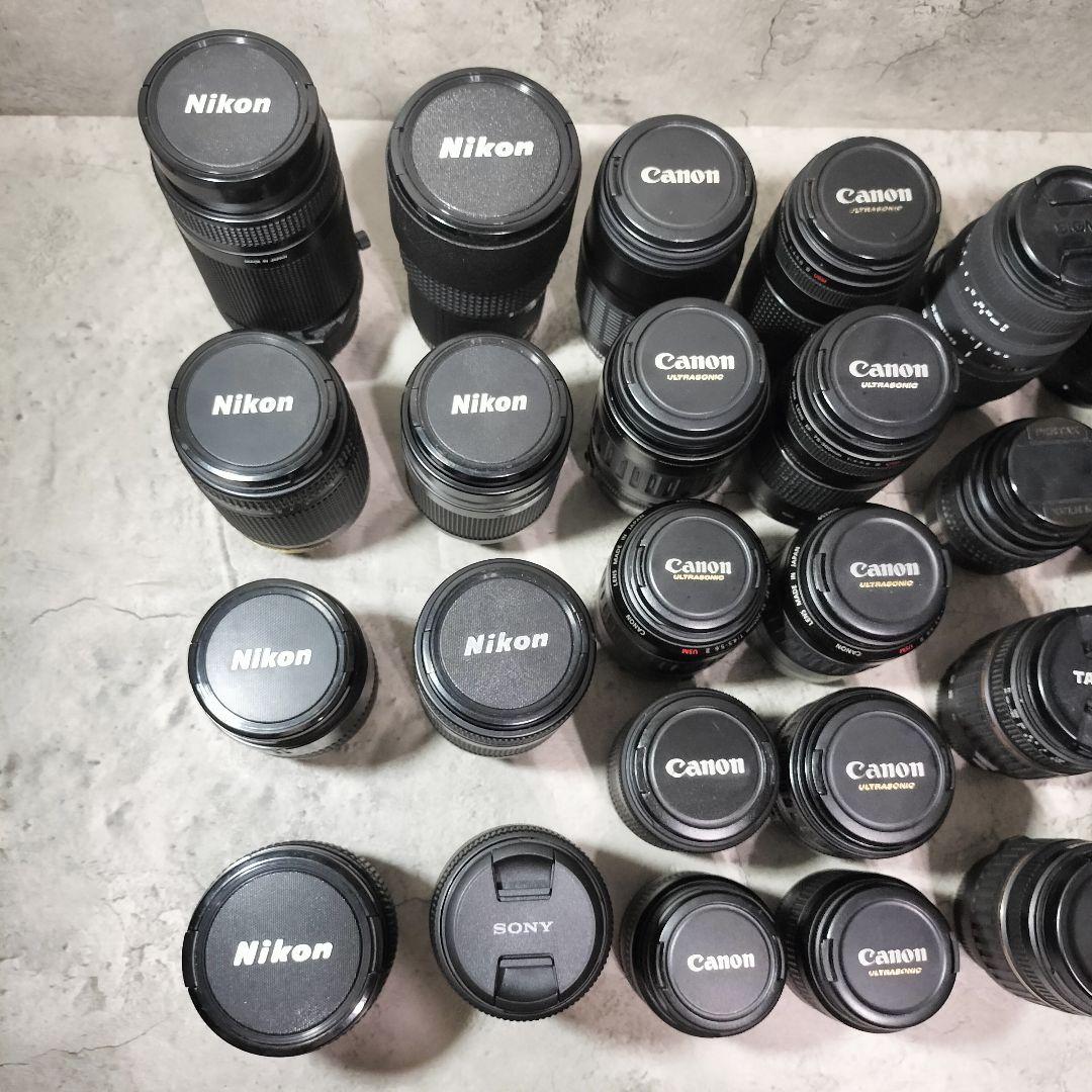 ジャンク】 カメラ レンズ まとめ売り Canon NIKON 等 31本