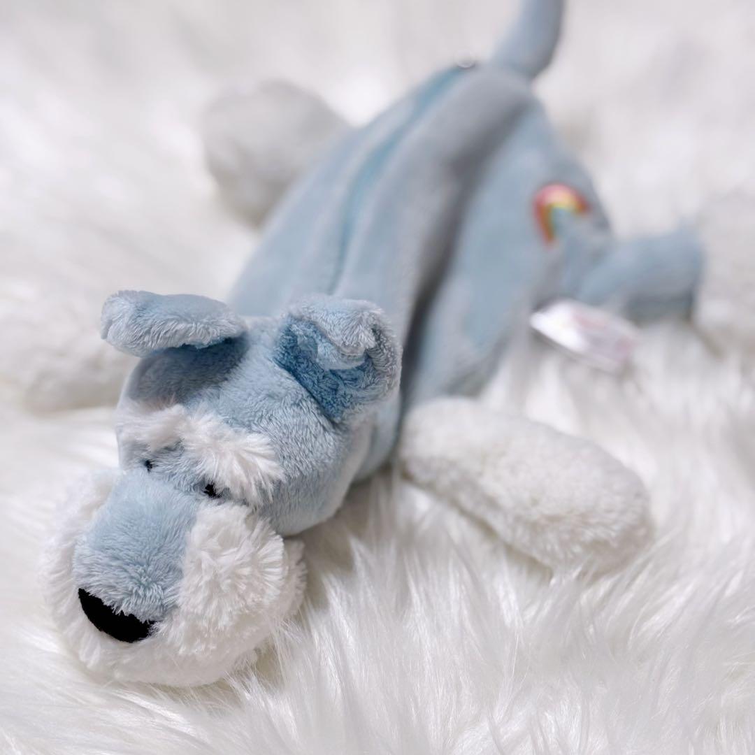 ニキ nici フィギュアポーチ 筆箱 水色 シュナウザー ソラ ブルー 限定