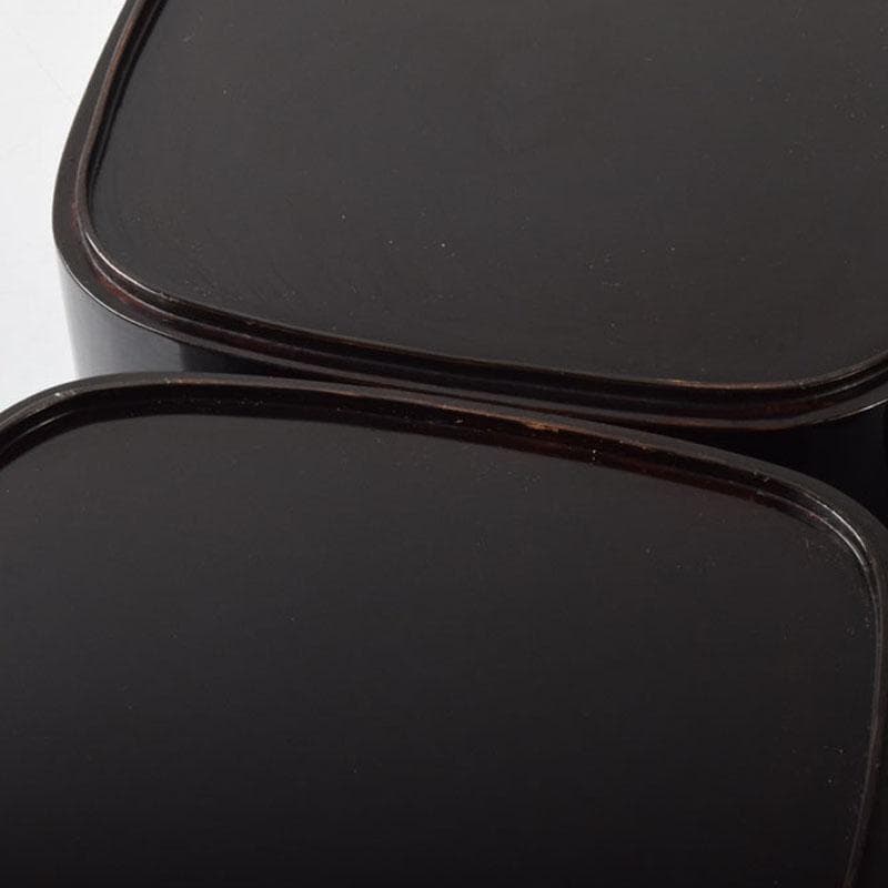 輪島塗　漆塗　草蒔絵　四段重箱　時代箱付　C　7535