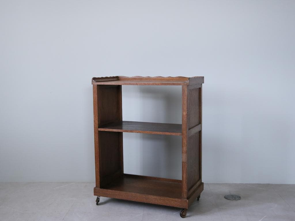 英国アンティーク木製キッチンワゴン/トロリー/サイドテーブル机(86-135)