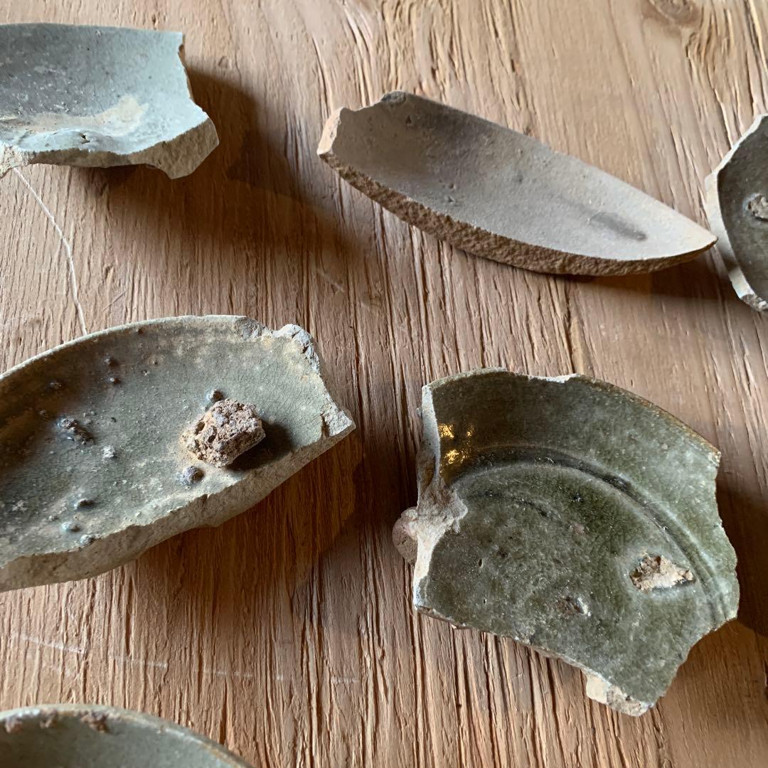 古唐津　陶片　古道具　金継ぎ　呼び継ぎ