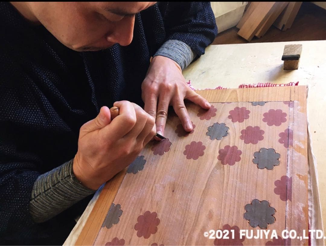 【新品/70枚限定】ミルキー70周年 江戸木版画 浮世絵 ペコちゃん 花柄