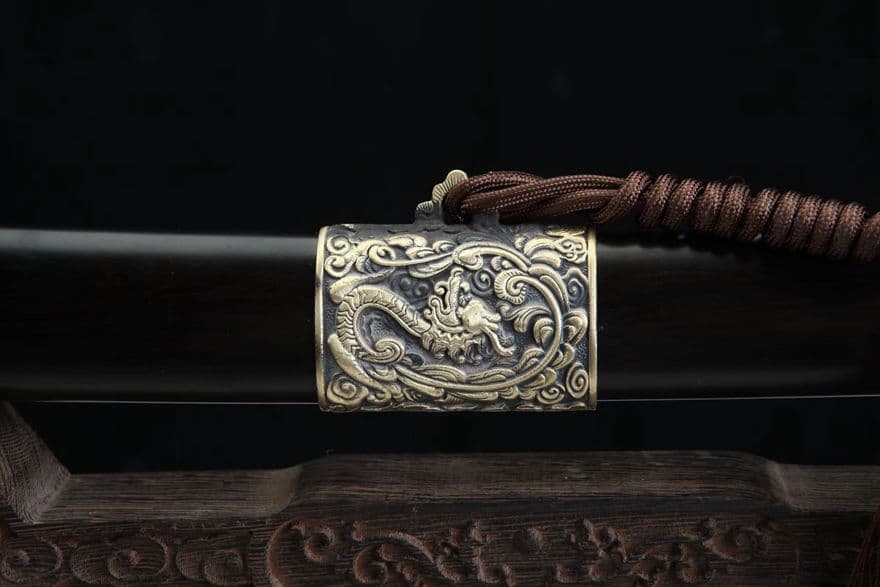 26寸秋水神刀（黒檀タイプ）古兵器 武具　刀装具　日本刀　模造刀 居合刀