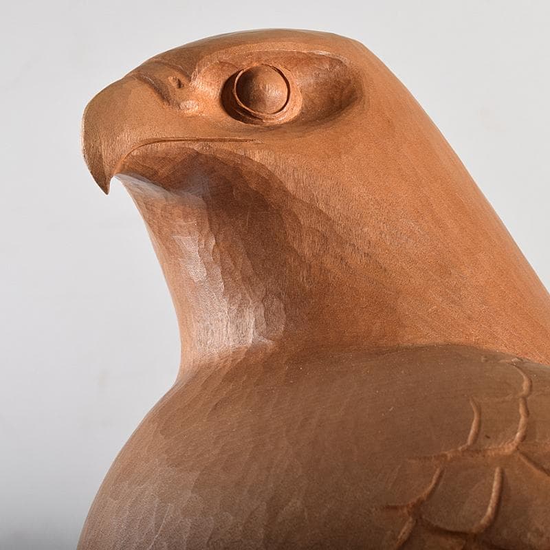 彫刻家 木聴奄 潮田皓哉作 鷹 置物 約4.3㎏ 共箱 M R8555B - メルカリ