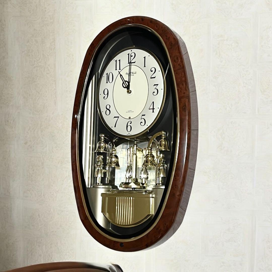 RHYTHM リズム リズム時計 スモールワールド　4MH740 からくり時計