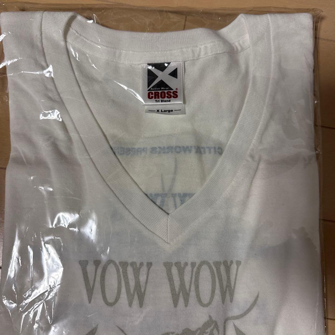 新品】VOW WOW 2026年ライブ VネックTシャツ XLサイズ ホワイト - メルカリ