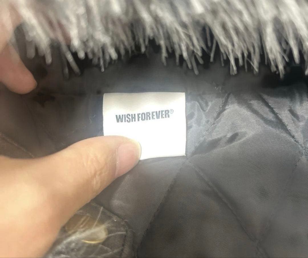 WISH FOR EVER ファージャケット ブラック