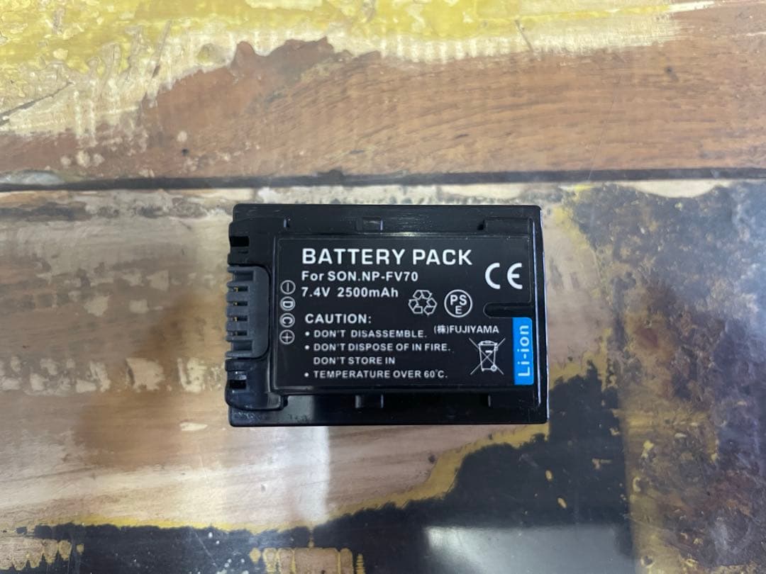 SONY ソニー HDR-CX170 ビデオカメラ NP-FV70 バッテリー