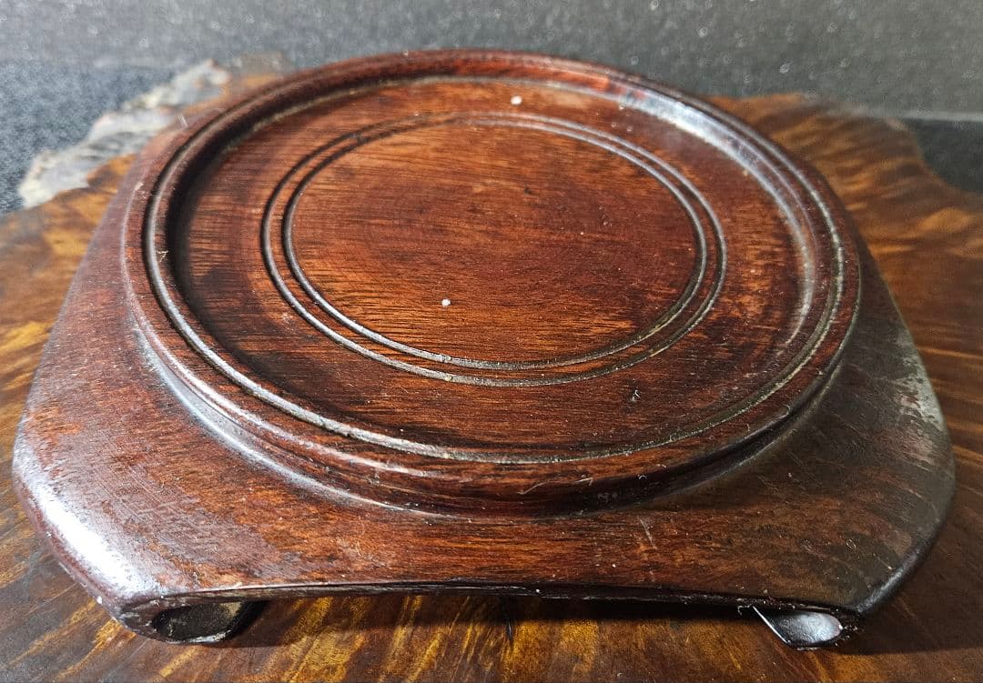 時代古作品❗】京焼 褐色釉鉄釉色絵付 宝珠紋図柄 纏い 寿老人