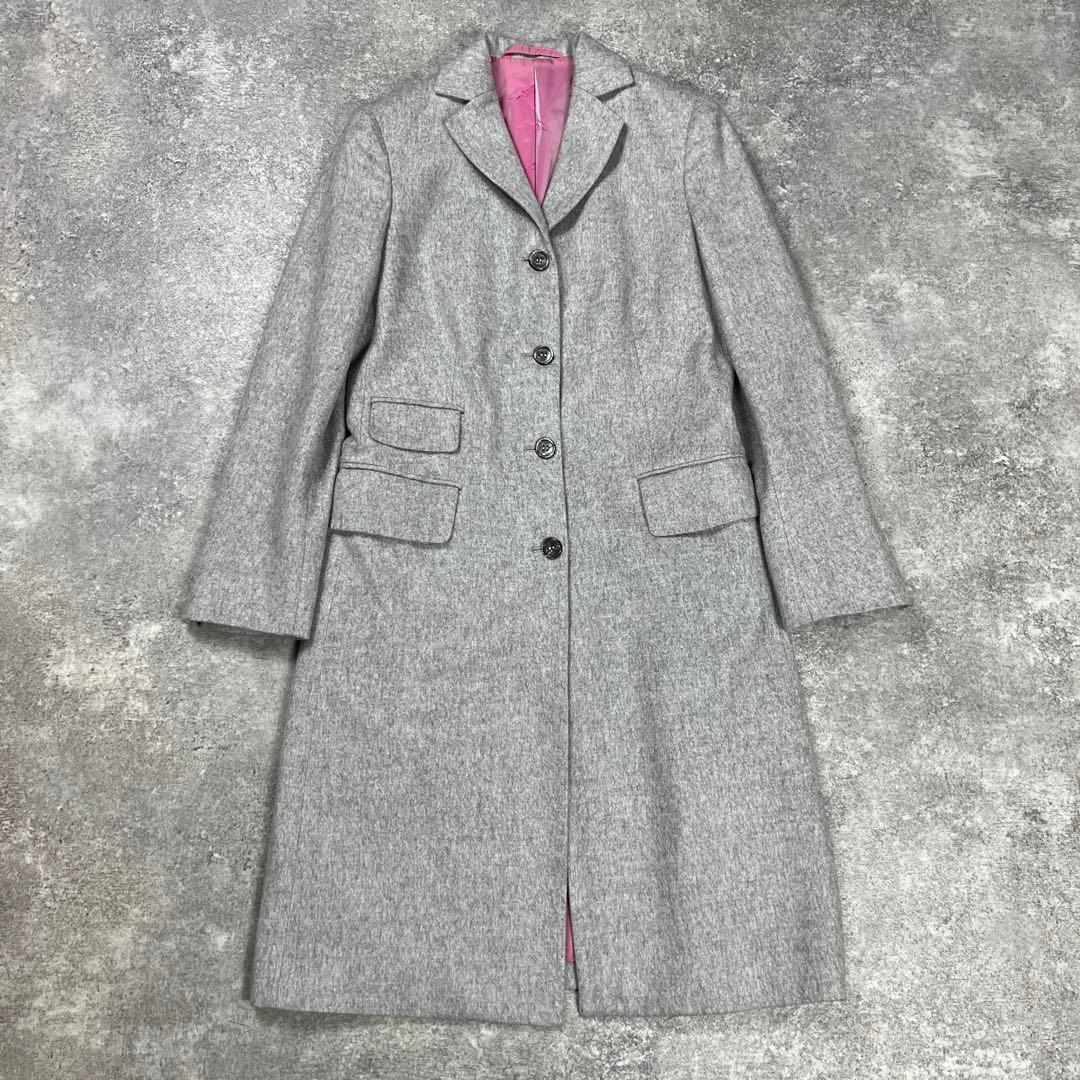 KITON キートン カシミヤ ロングコート グレー レディース カシミヤ混カラーロングコート | レディースファッション通販 - DHOLIC