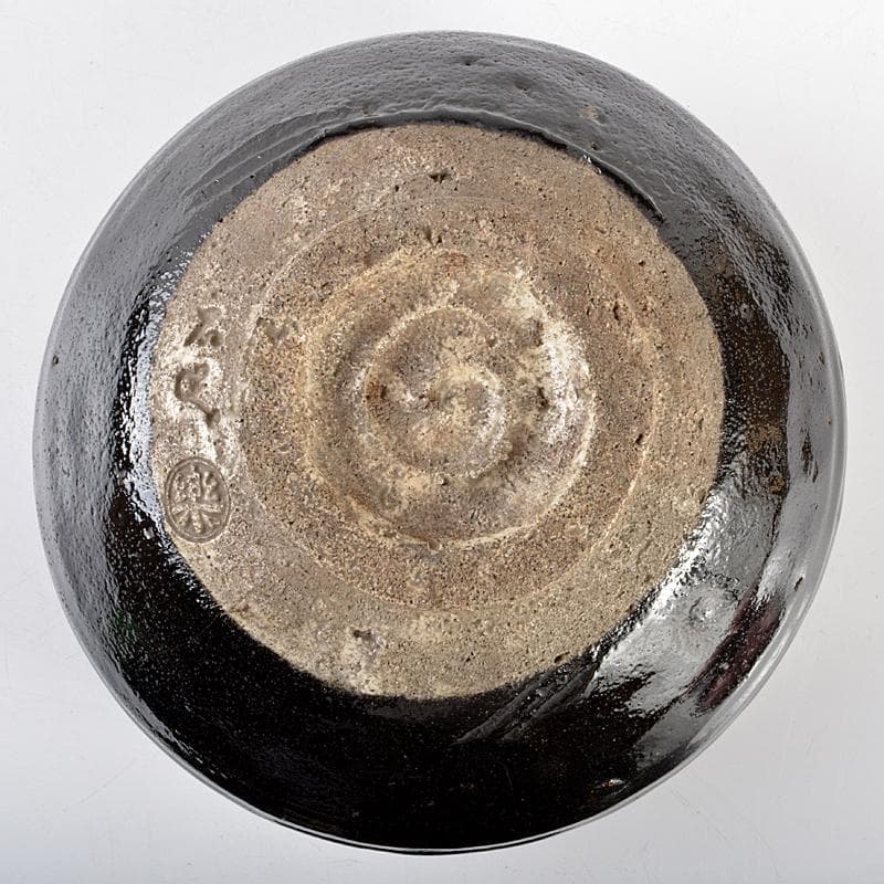 芳幽軒 加藤石春作 黒楽 菓子器 共布共箱 M R5391 - メルカリ