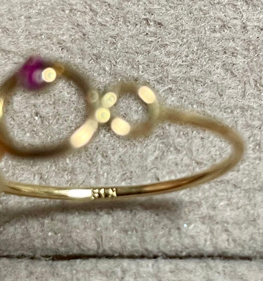 k18金ルビーリング