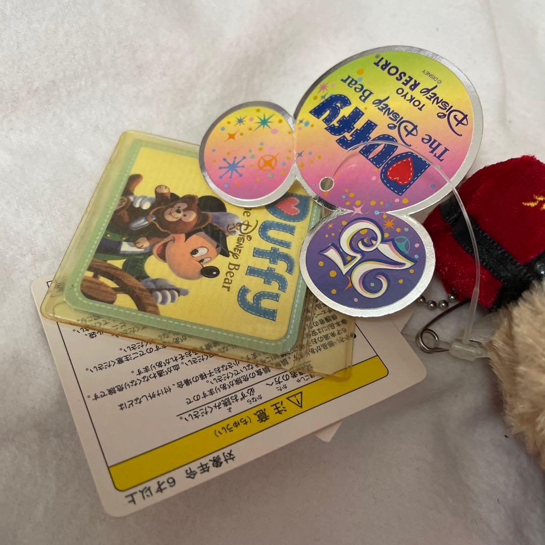 Duffy 美品ダッフィー 25周年 ホテルボーイコス ぬいば ぬいぐるみバッジ