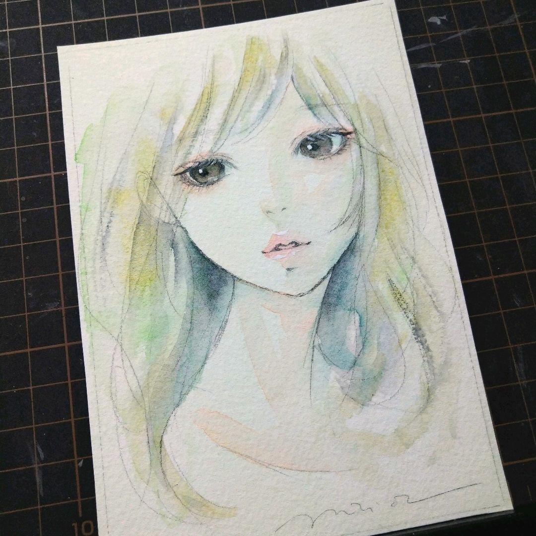 24531A 肉筆原画手描きイラスト絵画ドローイング