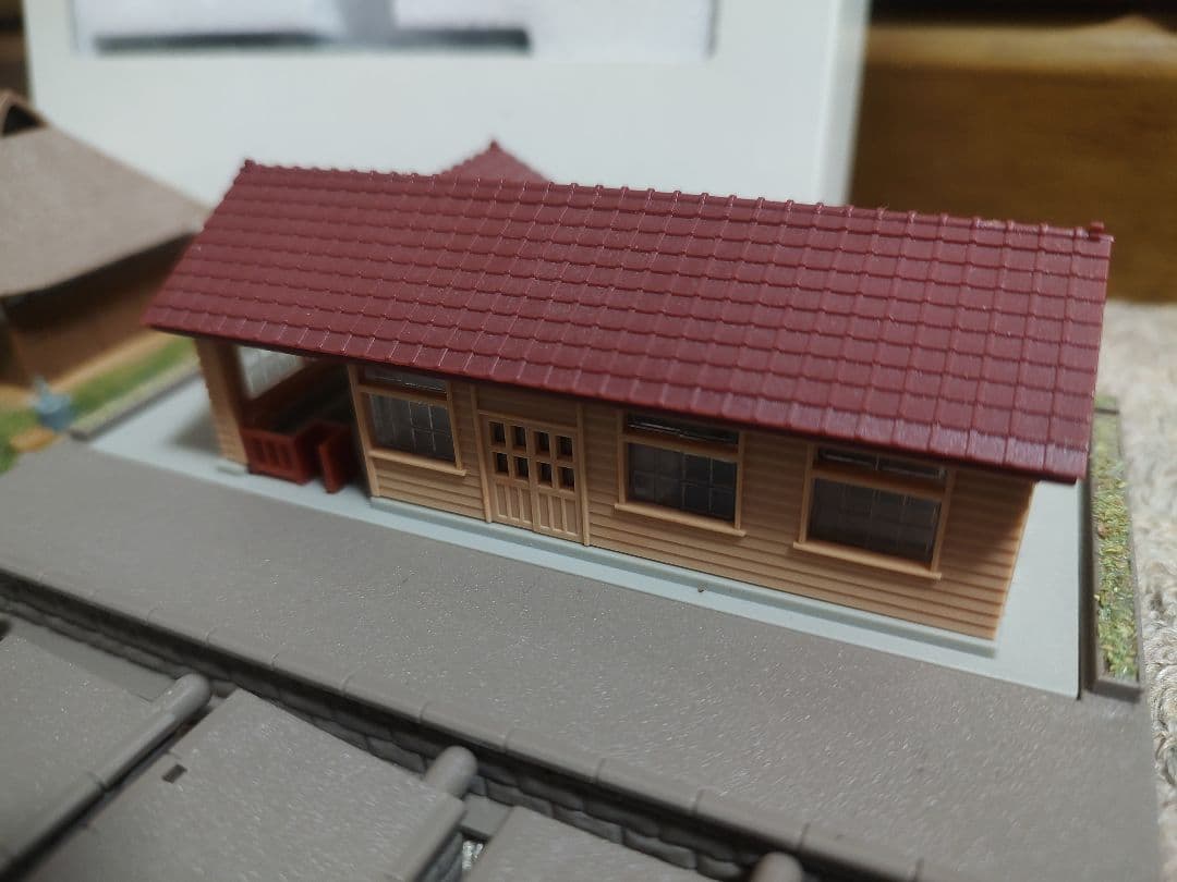 鉄道模型セット 駅舎 プラットフォーム Nゲージ