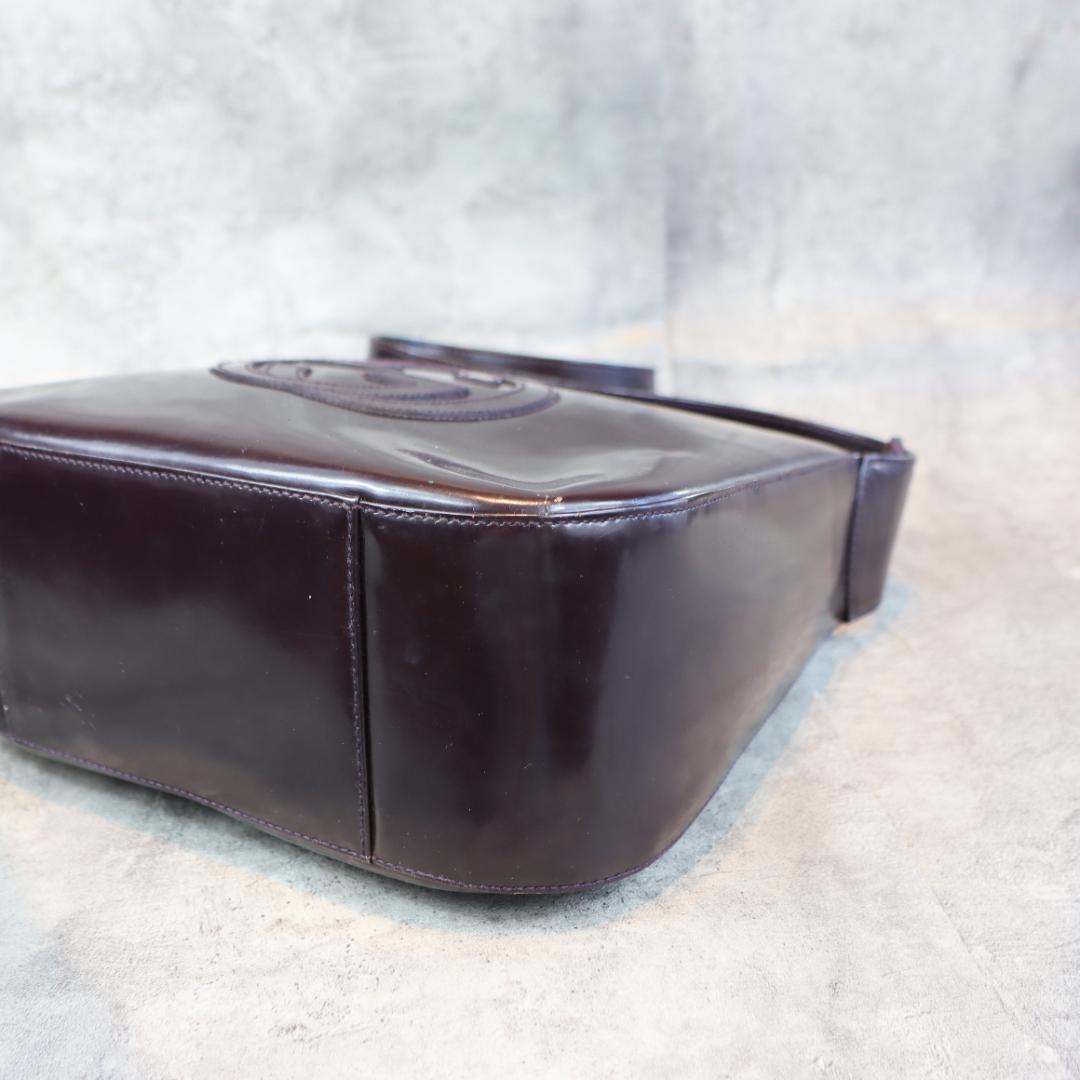 GUCCI グッチ SOHO ソーホー ショルダーバッグ エナメル