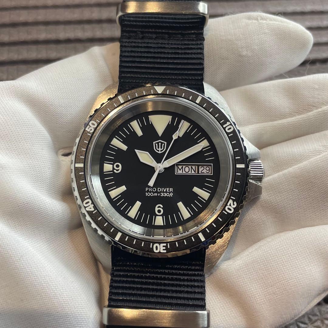 新品 イギリス軍タイプ ダイバー スイスムーブメント ミリタリーウォッチ