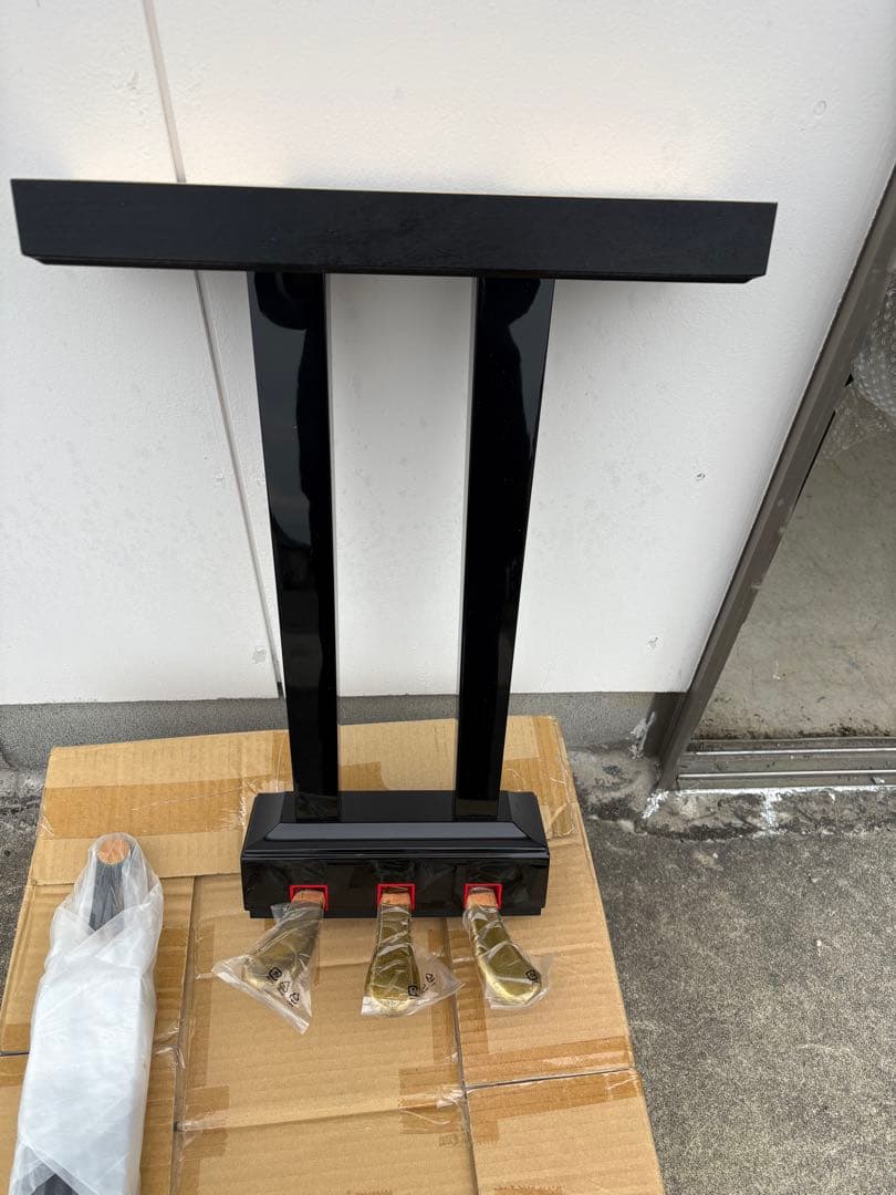 グランドピアノ ソステヌートペダル部品 2本ペダルから3本ペダルへ 調律