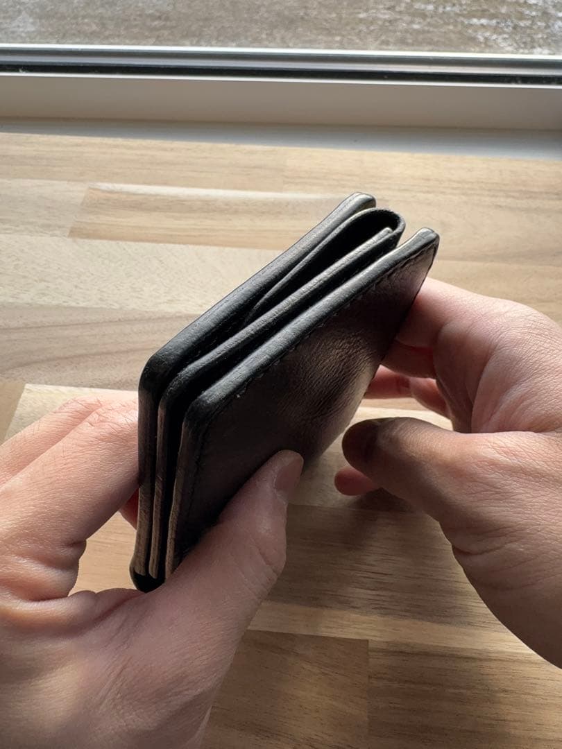 本革 イタリアンレザー 二つ折り財布