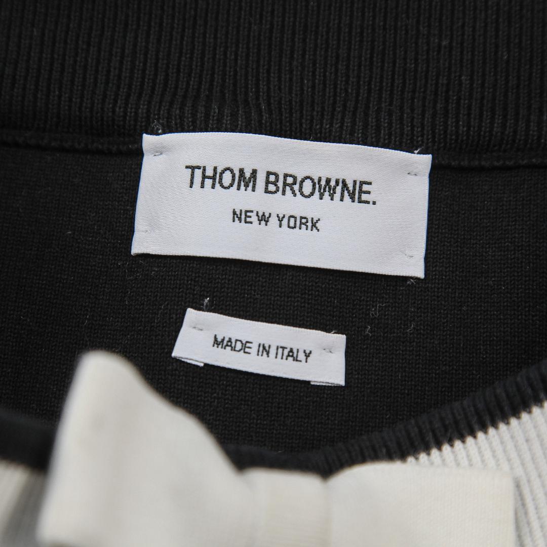 美品 THOM BROWNE 23SS ダブルフェイスコットン Aラインスカート