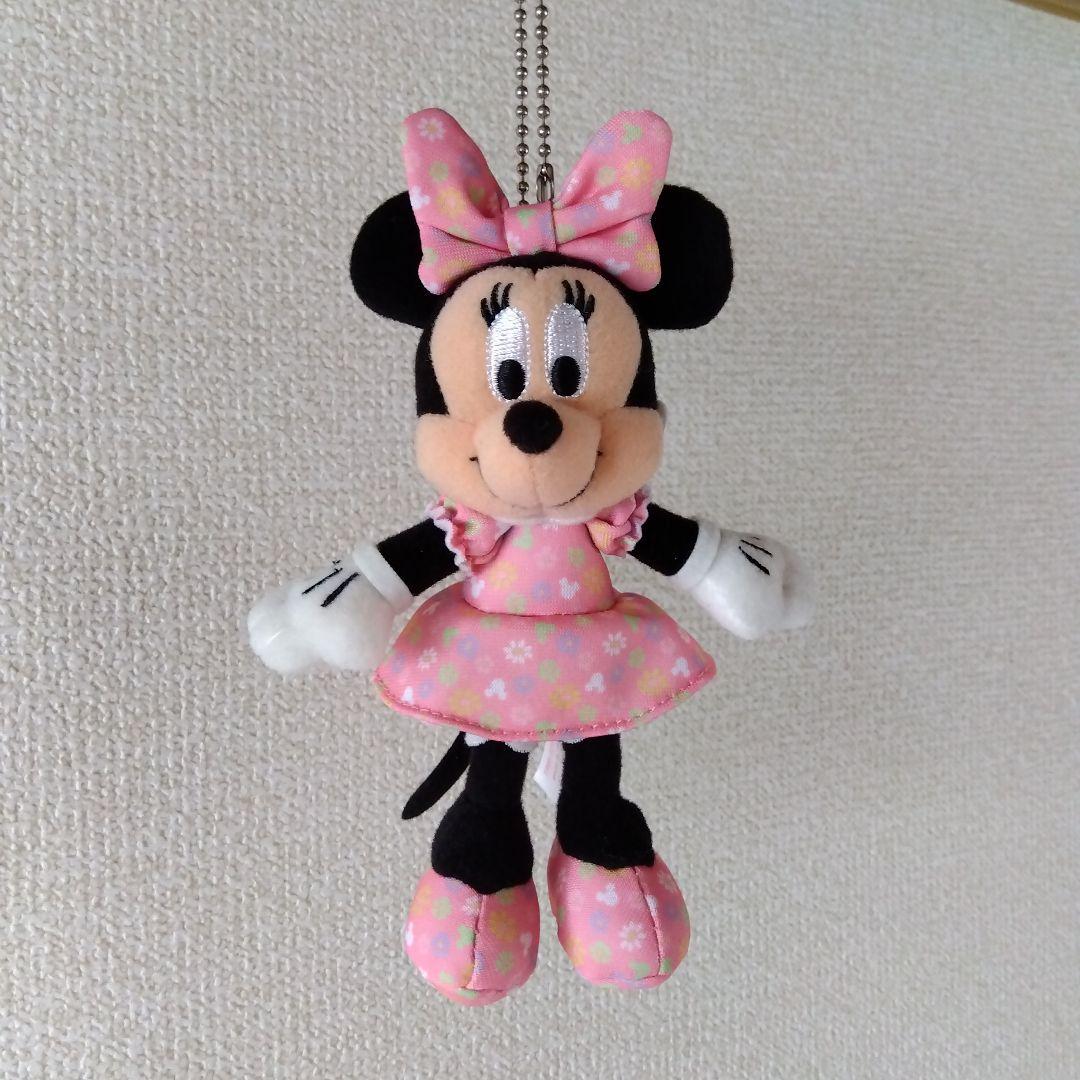 ディズニーミニーハートピンクブラックスクバぬいぐるみバッジ♡