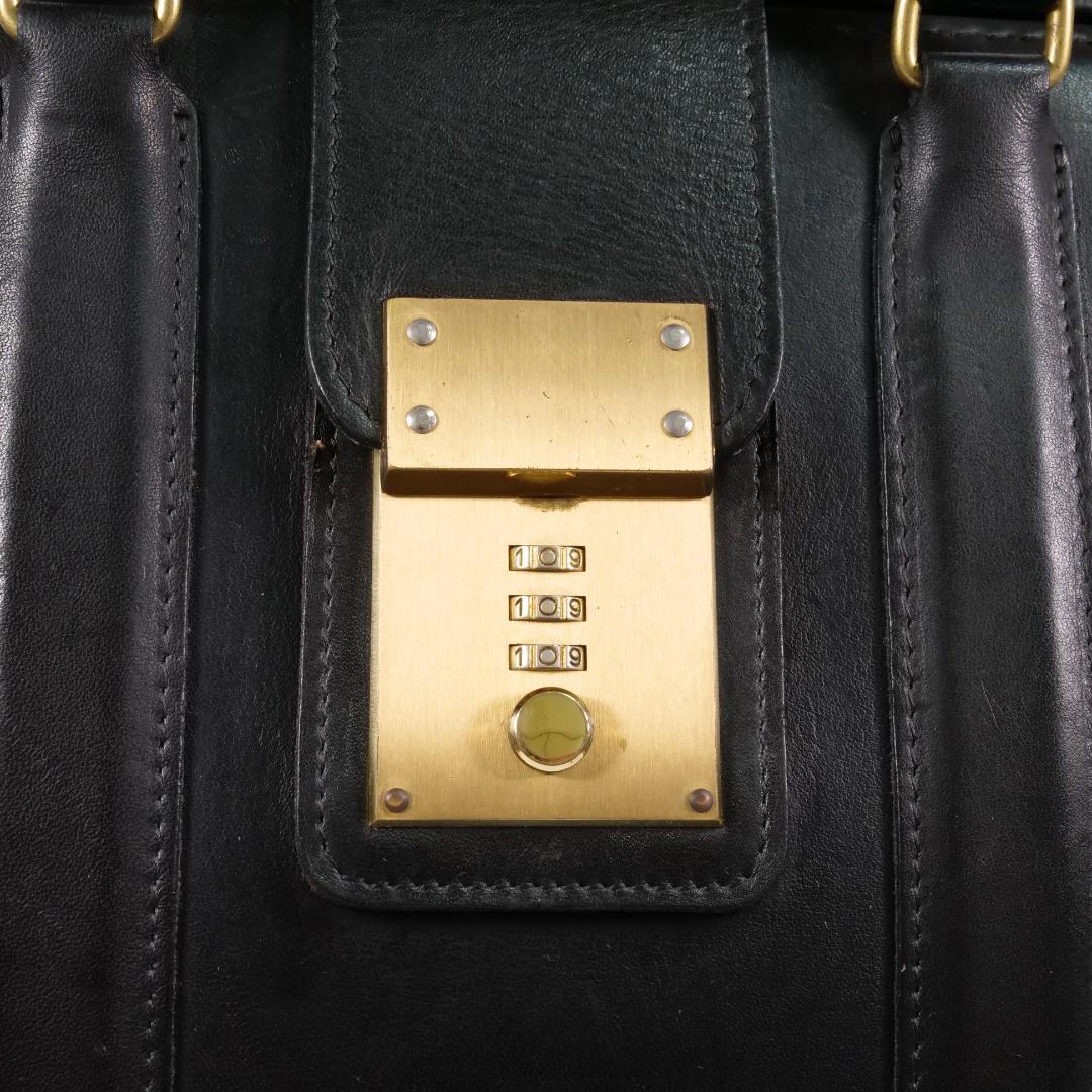 希少美品✨オールドコーチ ダレスバッグ 5420 USA製 自立 ブラック