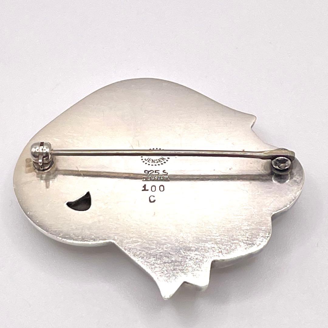 ☆希少☆ 美品 ジョージジェンセン 100C ブローチ フラワー ヴィンテージ