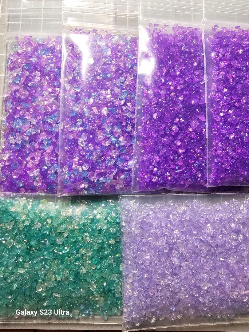 ⑨❣️蘭❣️★Ｎｏ1512 ガラスナギット★フリモント〜✨44個