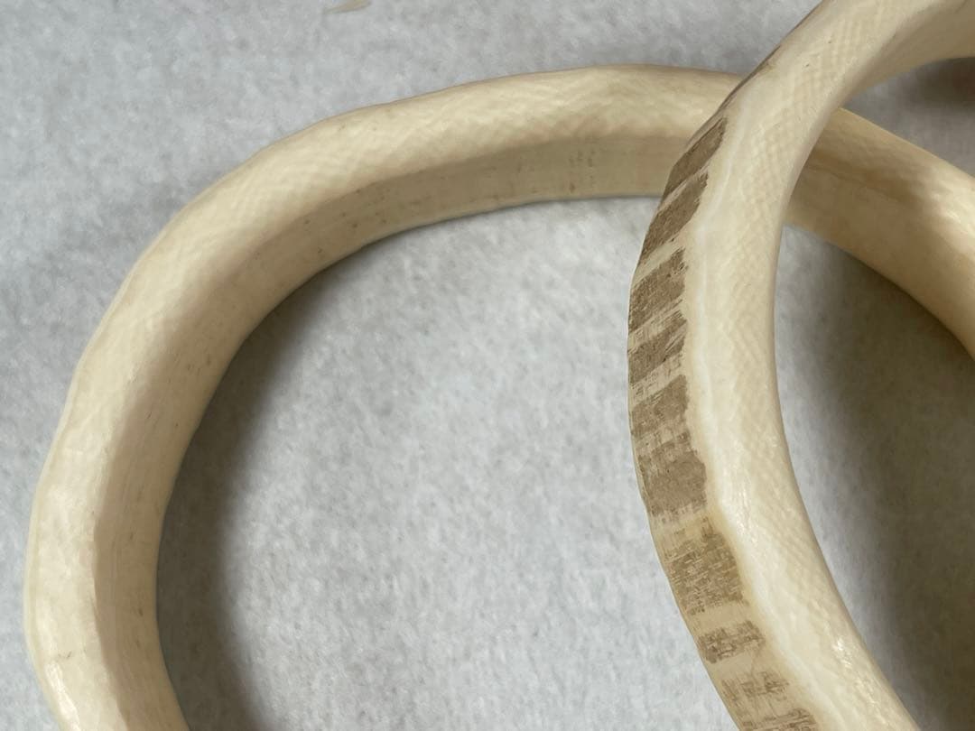 天然素材 重量約150gマンモス 白材 美術品加工素材用 道具用 中古