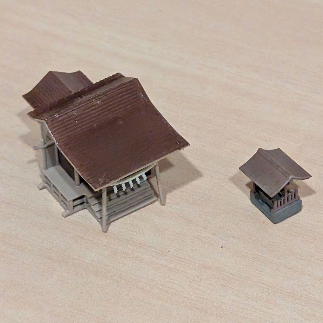 【風船さま専用】神社・鳥居＆竹・枝垂れ桜・クロマツ（Nゲージ）