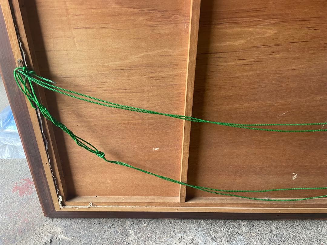 値引き 都市風景の油彩画 130×72センチ　大きめのキャンバス