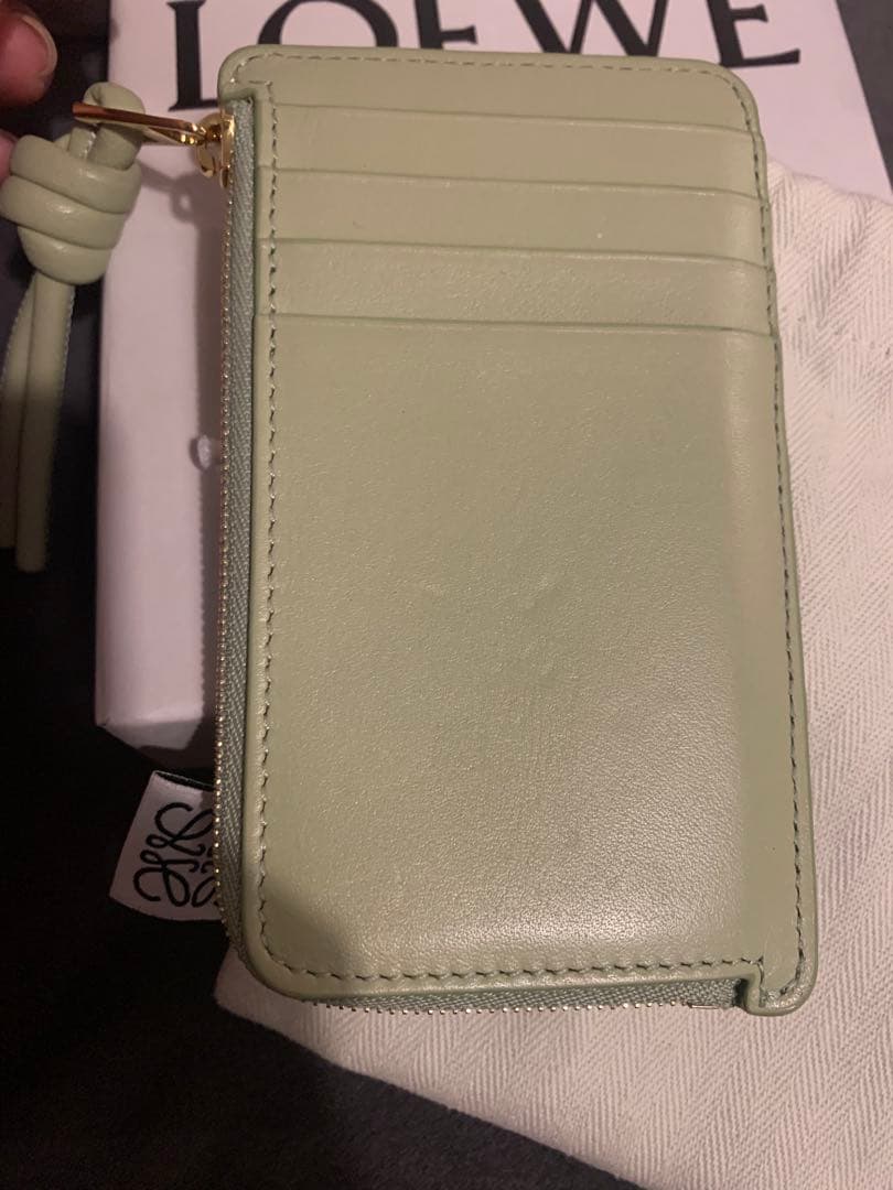 期間限定セール⭐︎LOEWE ロエベ　ライトグリーン カードケース