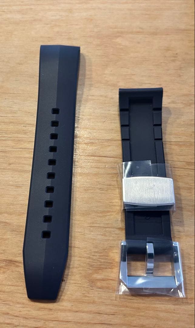 Grand Seiko 22mm ブラックネイビー　ラバーベルト