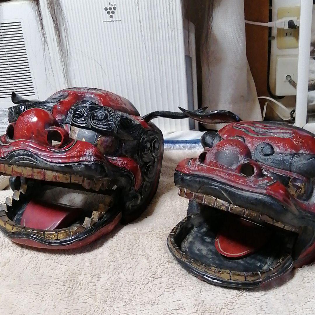 獅子頭　獅子舞 獅子舞の獅子頭
