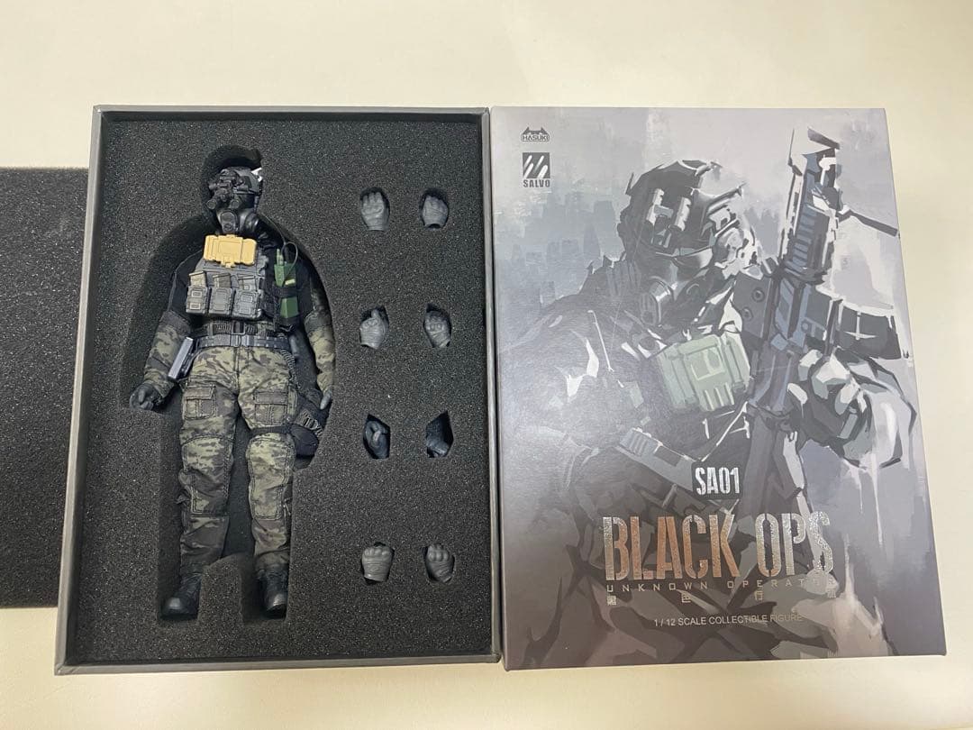 開封品HASUKI SALVOシリーズ BLACK OPS 1/12フィギュア