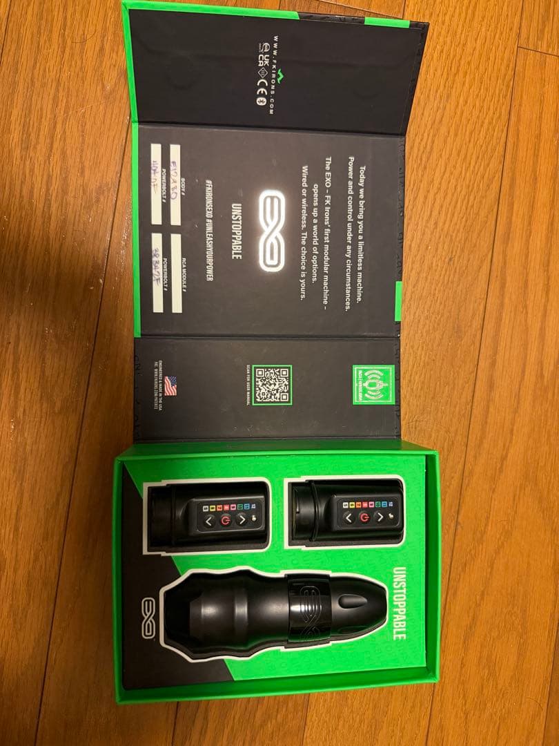 EXO UNSTOPPABLE タトゥーマシン 本体とバッテリー2個