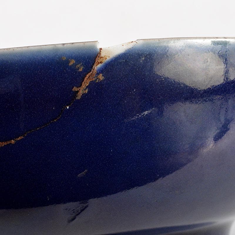 伊万里焼 古伊万里 染付 花文鉢 金継ぎ直し 桐箱付 V R5888 - メルカリ