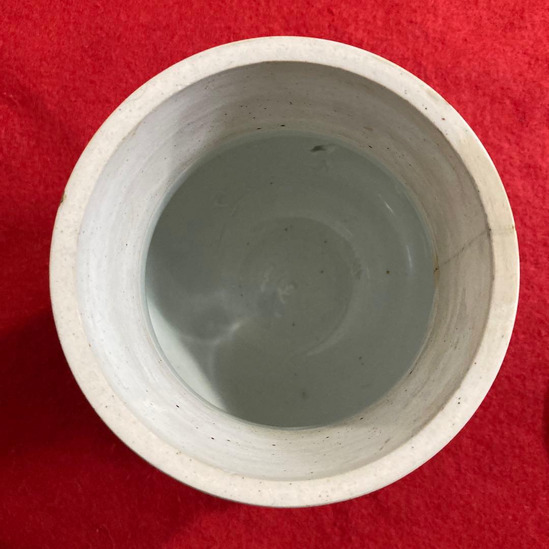 佐世保 平戸三川内焼 白磁鯉図水指（漆塗り蓋付き）